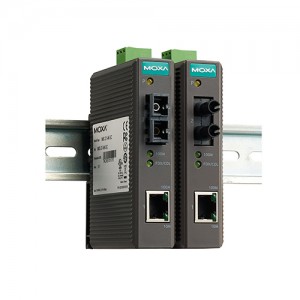 مبدل رسانه اترنت به فیبر موگزا MOXA IMC-21-M-SC Ethernet-To-Fiber Media Converter