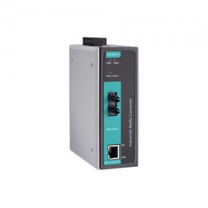 مبدل رسانه اترنت به فیبر موگزا MOXA IMC-P101-M-ST Ethernet-To-Fiber Media Converter