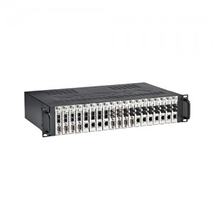 شاسی رکمونت مبدل های رسانه موگزا MOXA TRC-190-DC-48 Rackmount Chassis For Media Converters