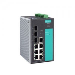 سوئیچ مدیریتی لایه 2 صنعتی موگزا MOXA EDS-510A-3SFP-T Layer 2 Managed Switch