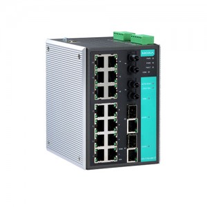 سوئیچ مدیریتی لایه 2 صنعتی موگزا MOXA EDS-518A-MM-ST-T Layer 2 Managed Switch