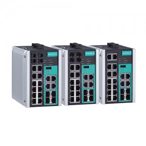 سوئیچ مدیریتی لایه 2 صنعتی موگزا MOXA EDS-518E-MM-SC-4GTXSFP-T Layer 2 Managed Switch
