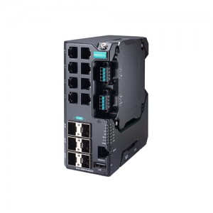سوئیچ مدیریتی لایه 2 صنعتی موگزا MOXA EDS-G4014-6QGS-LV-T Layer 2 Managed Switch