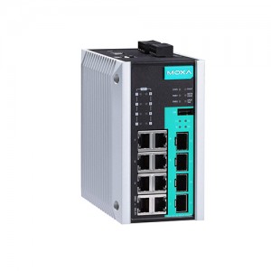 سوئیچ مدیریتی لایه 2 صنعتی موگزا MOXA EDS-G512E-8PoE-4GSFP Layer 2 Managed Switch