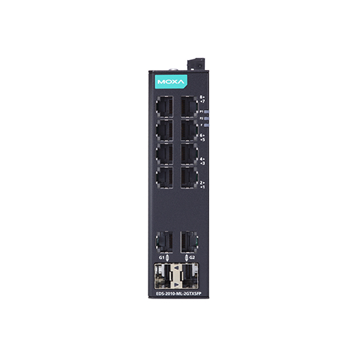 سوئیچ غیرمدیریتی صنعتی موگزا MOXA EDS-2010-ML-2GTXSFP-T Unmanaged Ethernet Switch سوئیچ غیرمدیریتی صنعتی موگزا MOXA EDS-2010-ML-2GTXSFP-T Unmanaged Ethernet Switch