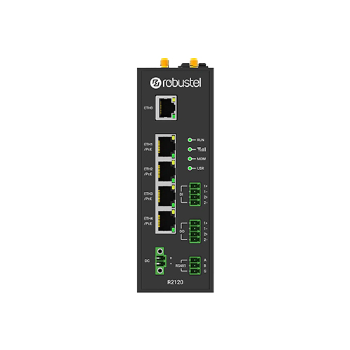 روتر سلولار صنعتی رباستل ROBUSTEL R2120-A5AAA-4L-A12EU Industrial Cellular PoE Router روتر سلولار صنعتی رباستل ROBUSTEL R2120-A5AAA-4L-A12EU Industrial Cellular PoE Router