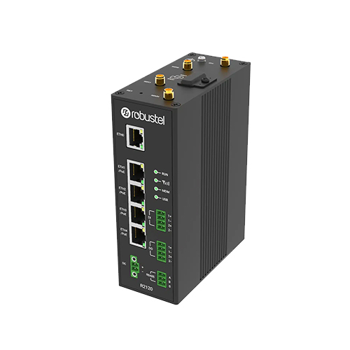 روتر سلولار صنعتی رباستل ROBUSTEL R2120-A5AAA-4L-A12EU Industrial Cellular PoE Router روتر سلولار صنعتی رباستل ROBUSTEL R2120-A5AAA-4L-A12EU Industrial Cellular PoE Router