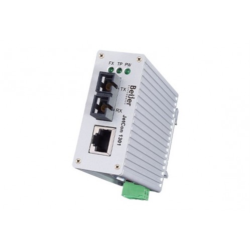 مبدل اترنت به فیبر نوری صنعتی بِیِر BEIJER JetCon 1301-s (WDM-B) Ethernet-To-Fiber Converter