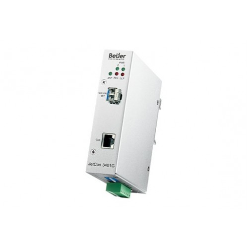 مبدل اترنت به فیبر نوری صنعتی بِیِر BEIJER JetCon 3401G Ethernet-To-Fiber Converter