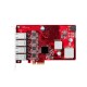 ماژول شبکه صنعتی اینودیسک INNODISK ESPL-G4P1 PCIe to PoE/PoE+ Module