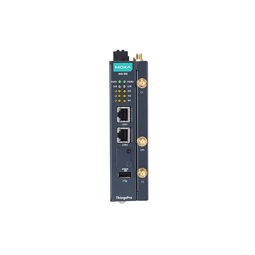 گیت وی IIoT موگزا MOXA AIG-302-T-EU-AZU-LX Advanced IIoT Gateway
