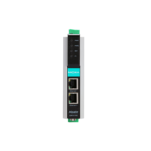 گیت وی پروتکل صنعتی موگزا MOXA MGate EIP3170 Industrial EtherNet/IP to DF1 Protocol Gateway