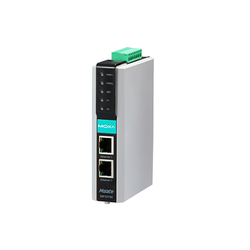 گیت وی پروتکل صنعتی موگزا MOXA MGate EIP3270 Industrial EtherNet/IP to DF1 Protocol Gateway