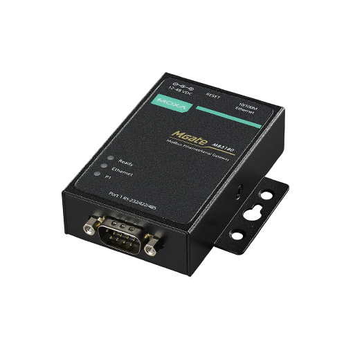 گیت وی پروتکل صنعتی موگزا MOXA MGate MB3180 Industrial Serial to Ethernet Modbus Protocol Gateway