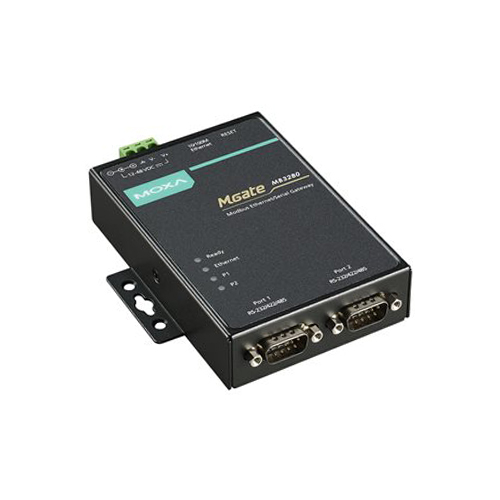 گیت وی پروتکل صنعتی موگزا MOXA MGate MB3280 Industrial Serial to Ethernet Modbus Protocol Gateway