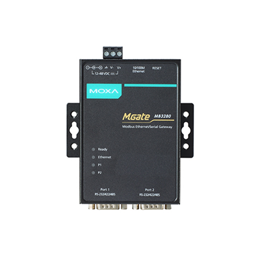 گیت وی پروتکل صنعتی موگزا MOXA MGate MB3280 Industrial Serial to Ethernet Modbus Protocol Gateway