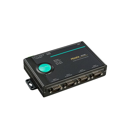 گیت وی پروتکل صنعتی موگزا MOXA MGate MB3480 Industrial Serial to Ethernet Modbus Protocol Gateway