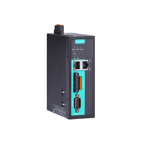 گیت وی پروتکل صنعتی موگزا MOXA MGate 5118-T Industrial CAN-J1939 to Modbus/PROFINET/EtherNet/IP Gateway