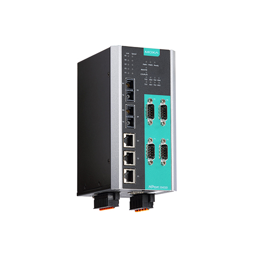 مبدل سریال به اترنت صنعتی موگزا MOXA NPort S9450I-2S-SC-HV-T Serial to Ethernet Device Server