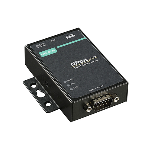 مبدل سریال به اترنت صنعتی موگزا MOXA NPort 5110-T Serial to Ethernet Device Server