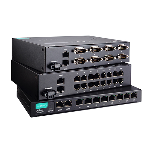 مبدل سریال به اترنت صنعتی موگزا MOXA NPort 5650-16-DT-J-G2 Serial to Ethernet Device Server