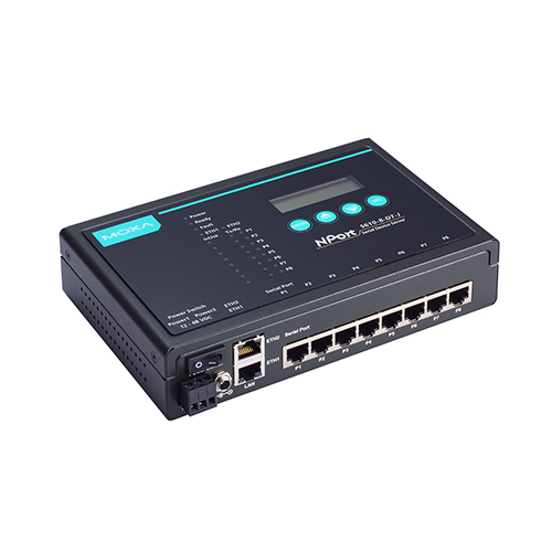 مبدل سریال به اترنت صنعتی موگزا MOXA NPort 5610-8-DT-J Serial to Ethernet Device Server