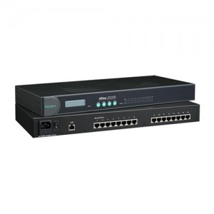 مبدل سریال به اترنت صنعتی موگزا MOXA NPort 5610-16-48V Serial to Ethernet Device Server