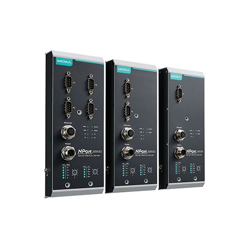 مبدل سریال به اترنت صنعتی موگزا MOXA NPort 5250AI-M12 Serial to Ethernet Device Server