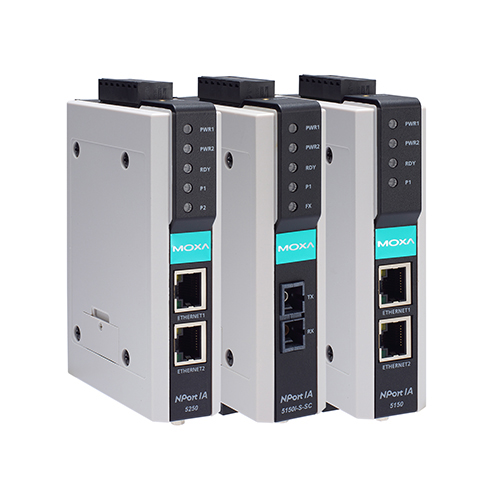 مبدل سریال به اترنت صنعتی موگزا MOXA NPort IA-5150-T Serial to Ethernet Device Server