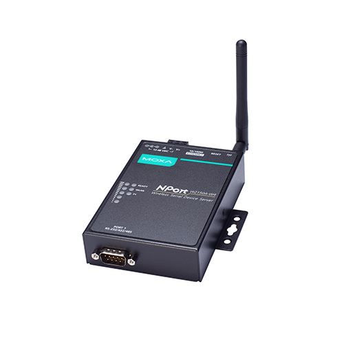 مبدل سریال به اترنت بی سیم صنعتی موگزا MOXA NPort W2150A-W4-T-CN Serial to Wireless Device Server