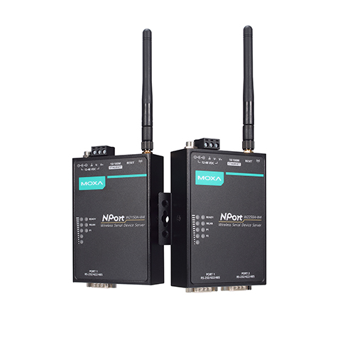 مبدل سریال به اترنت بی سیم صنعتی موگزا MOXA NPort W2250A-W4-EU Serial to Wireless Device Server