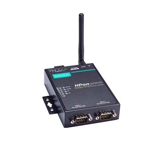 مبدل سریال به اترنت بی سیم صنعتی موگزا MOXA NPort W2250A-W4-T-CN Serial to Wireless Device Server