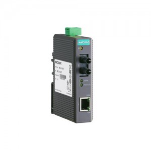 مبدل اترنت به فیبر نوری صنعتی موگزا MOXA IMC-21-M-ST Ethernet-To-Fiber Converter