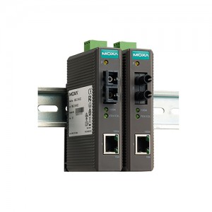 مبدل اترنت به فیبر نوری صنعتی موگزا MOXA IMC-21-M-ST Ethernet-To-Fiber Converter