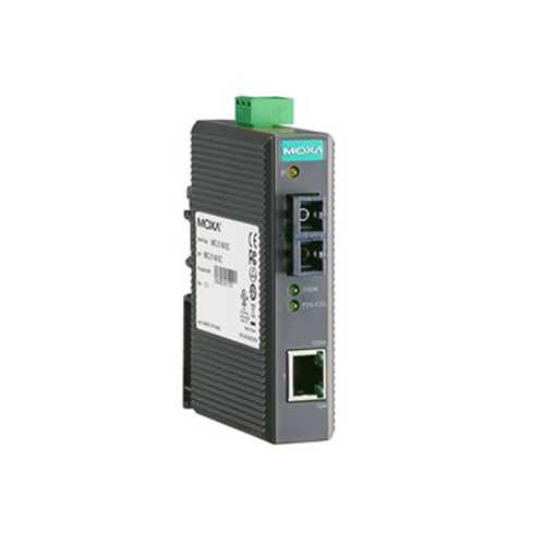 مبدل اترنت به فیبر نوری صنعتی موگزا MOXA IMC-21-S-SC Ethernet-To-Fiber Converter