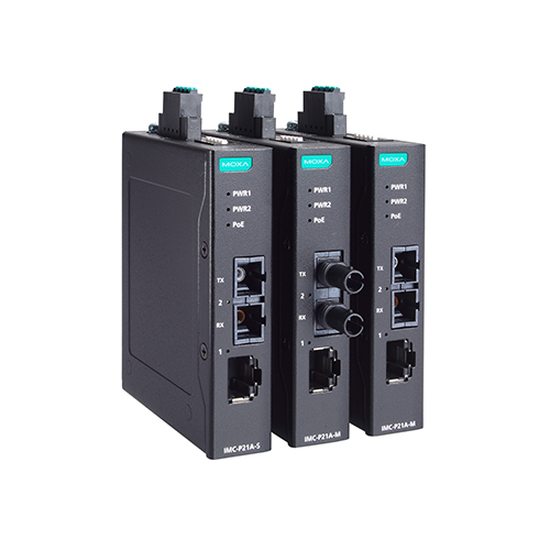 مبدل اترنت به فیبر نوری صنعتی موگزا MOXA IMC-P21A-G2-M-SC Ethernet-To-Fiber Converter