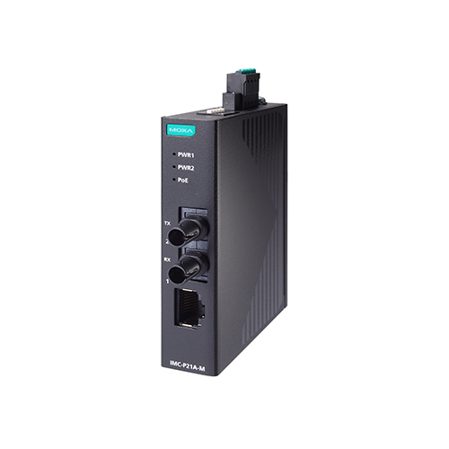 مبدل اترنت به فیبر نوری صنعتی موگزا MOXA IMC-P21A-G2-M-ST Ethernet-To-Fiber Converter