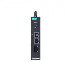 مبدل اترنت به فیبر نوری صنعتی موگزا MOXA IMC-P21GA-G2-LX-SC Ethernet-To-Fiber Converter