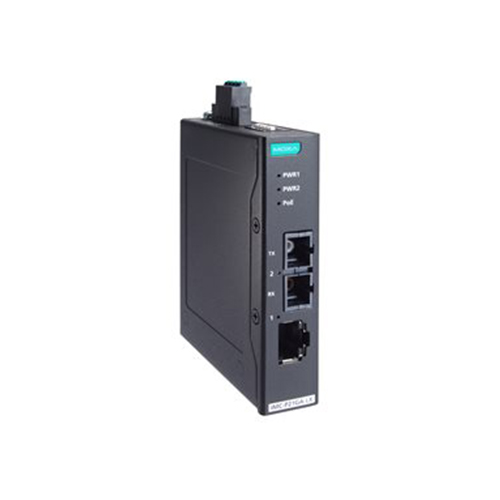 مبدل اترنت به فیبر نوری صنعتی موگزا MOXA IMC-P21GA-G2-LX-SC Ethernet-To-Fiber Converter