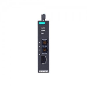 مبدل اترنت به فیبر نوری صنعتی موگزا MOXA IMC-P21GA-G2-SX-SC Ethernet-To-Fiber Converter