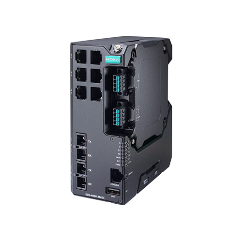 سوئیچ مدیریتی صنعتی موگزا MOXA EDS-4008-2MSC-LV Managed Ethernet Switch