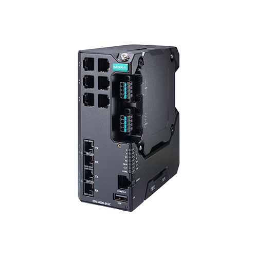 سوئیچ مدیریتی صنعتی موگزا MOXA EDS-4008-2SSC-LV-T Managed Ethernet Switch