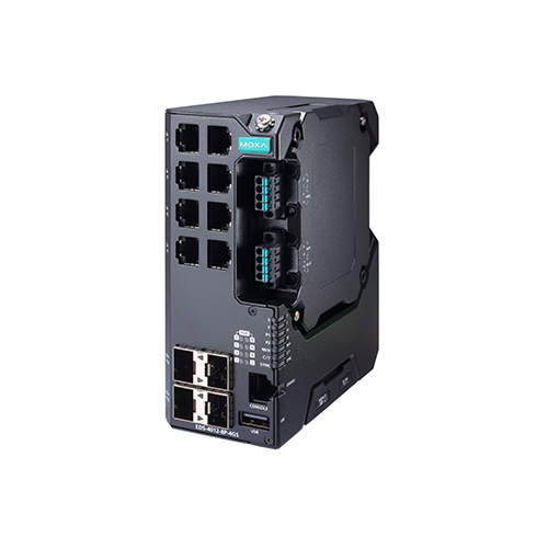 سوئیچ مدیریتی صنعتی موگزا MOXA EDS-4012-8P-4GS-LVA Managed Ethernet Switch