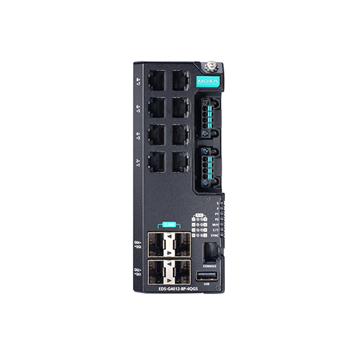 سوئیچ مدیریتی صنعتی موگزا MOXA EDS-G4012-8P-4QGS-LVB Managed Ethernet Switch