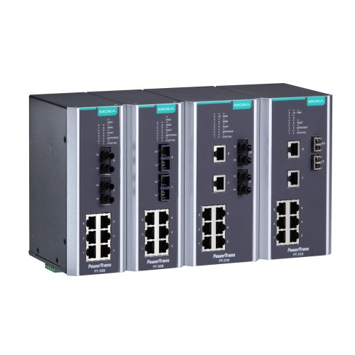 سوئیچ مدیریتی صنعتی موگزا MOXA PT-508-SS-SC-24 Managed Ethernet Switch