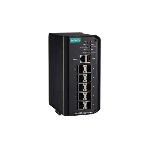 سوئیچ مدیریتی صنعتی موگزا MOXA PT-G510-8GSFP-PHR-WV Managed Ethernet Switch