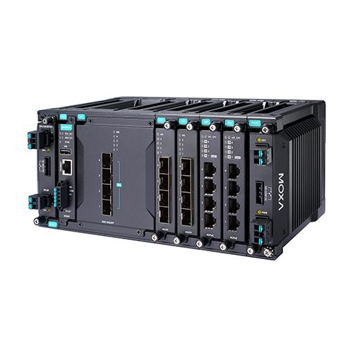 سوئیچ مدیریتی صنعتی موگزا MOXA MDS-G4020-L3-4XGS-T Managed Ethernet Switch