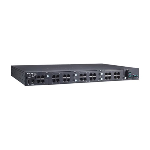 سوئیچ مدیریتی صنعتی موگزا MOXA RKS-G4028-L3-4GT-LV-T Industrial Managed Switch