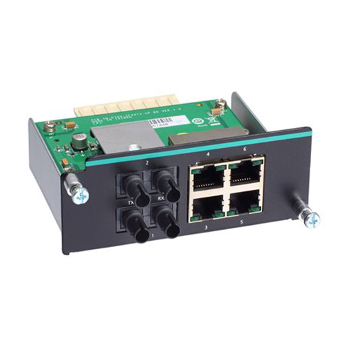 ماژول اترنت پر سرعت موگزا MOXA IM-6700A-2MST4TX Fast Ethernet Module