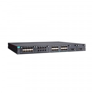 سوئیچ مدیریتی صنعتی موگزا MOXA RKS-G4028-PL-L3-12XGS-T Industrial Managed Switch